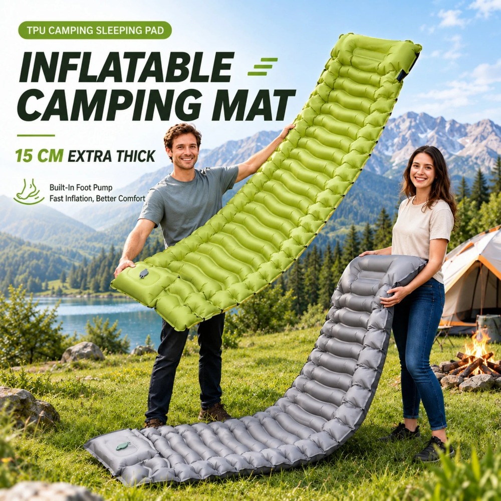Outdoor Camping Rugs - Mata do spania na kemping, dmuchany
