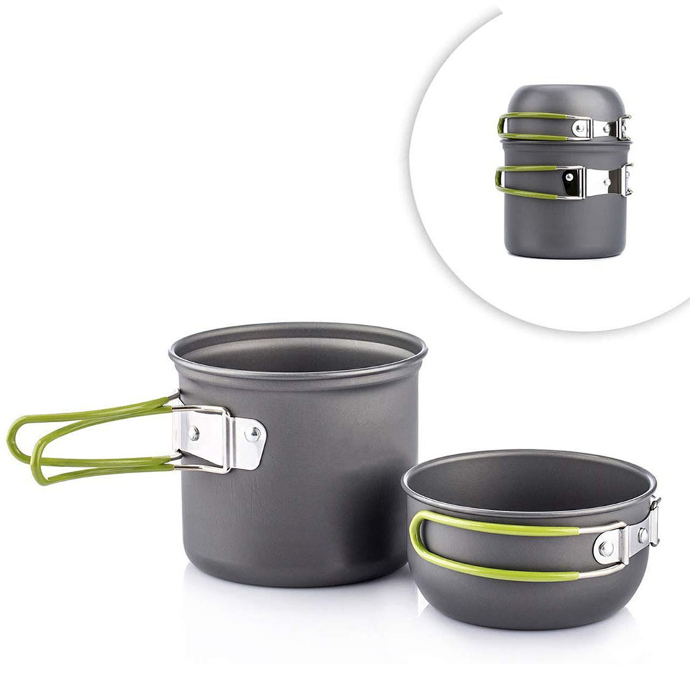 Ultralekkie garnki kempingowe  – Outdoor Camping Dining Set recenzja i cena