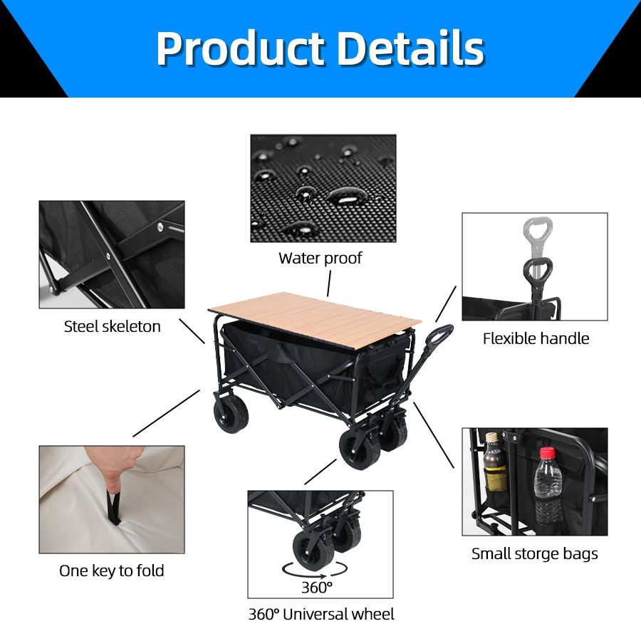 Wózek transportowy o dużej noś – Outdoor Camping Trolley recenzja i cena