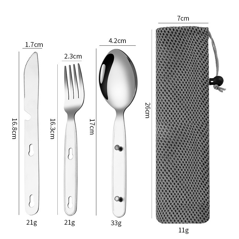 3 szt./zestaw Składany zestaw  – Outdoor Camping Dining Set recenzja i cena