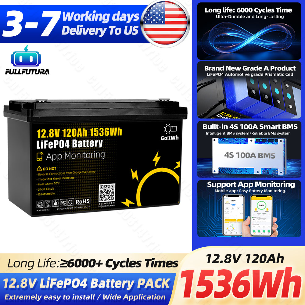 Bateria LiFePO4 12V 120Ah, pon – Outdoor Camping Usa recenzja i cena